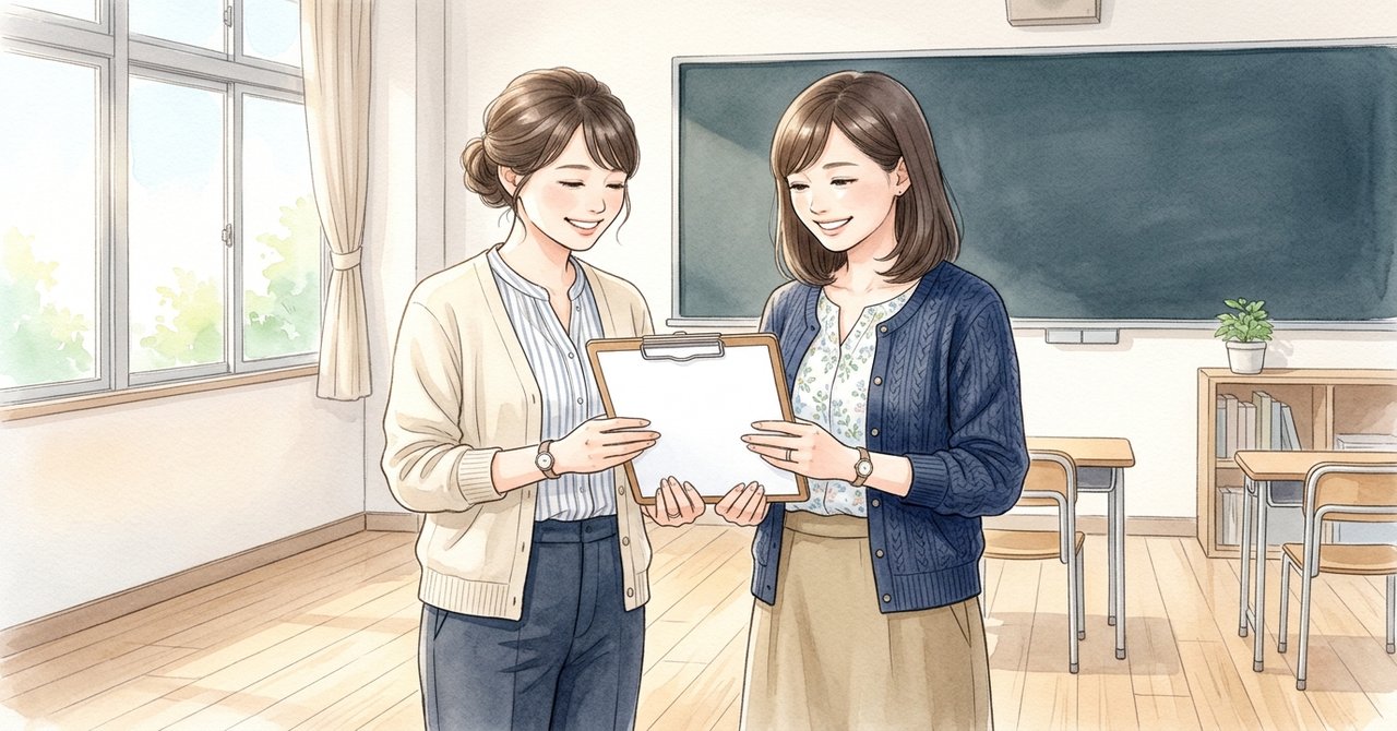 浜松市：児童発達支援から学校へサポートかけはしシートを引き継ぐの絵