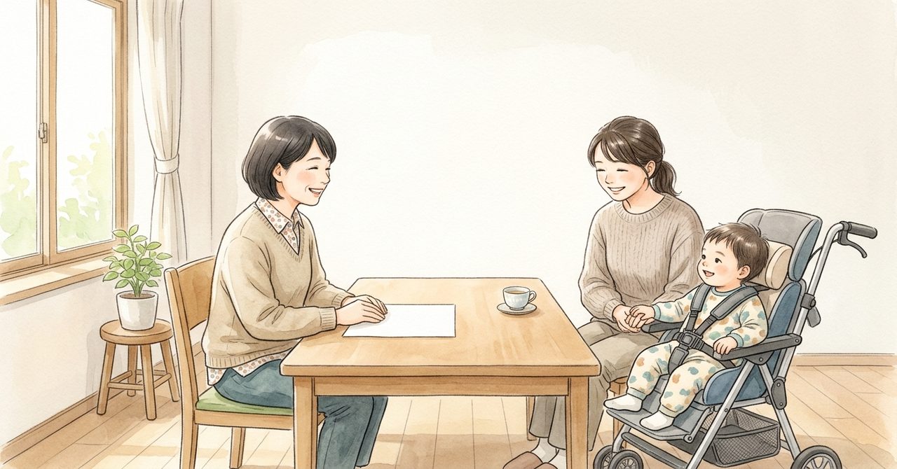 板橋区：医療的ケア児の保育3制度と最初の申込相談の絵