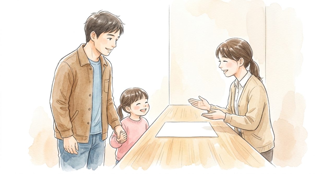 熊本市：日中一時支援A型の利用前相談と区役所への支給申請の絵