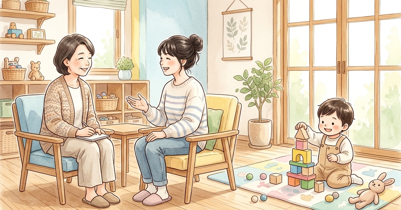串間市で子どもの発達や子育てに迷ったら——発達相談と家庭の相談先を整理の絵