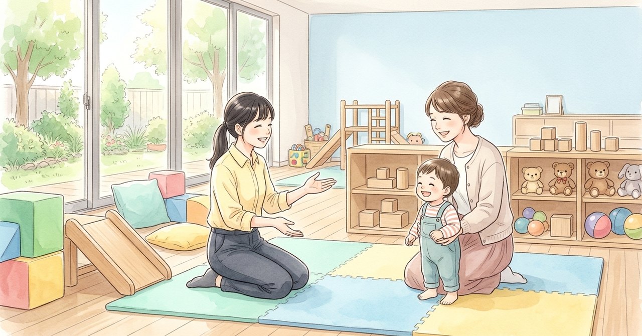 療育の見学で、支援プログラムと子どもへの支援を確かめるの絵
