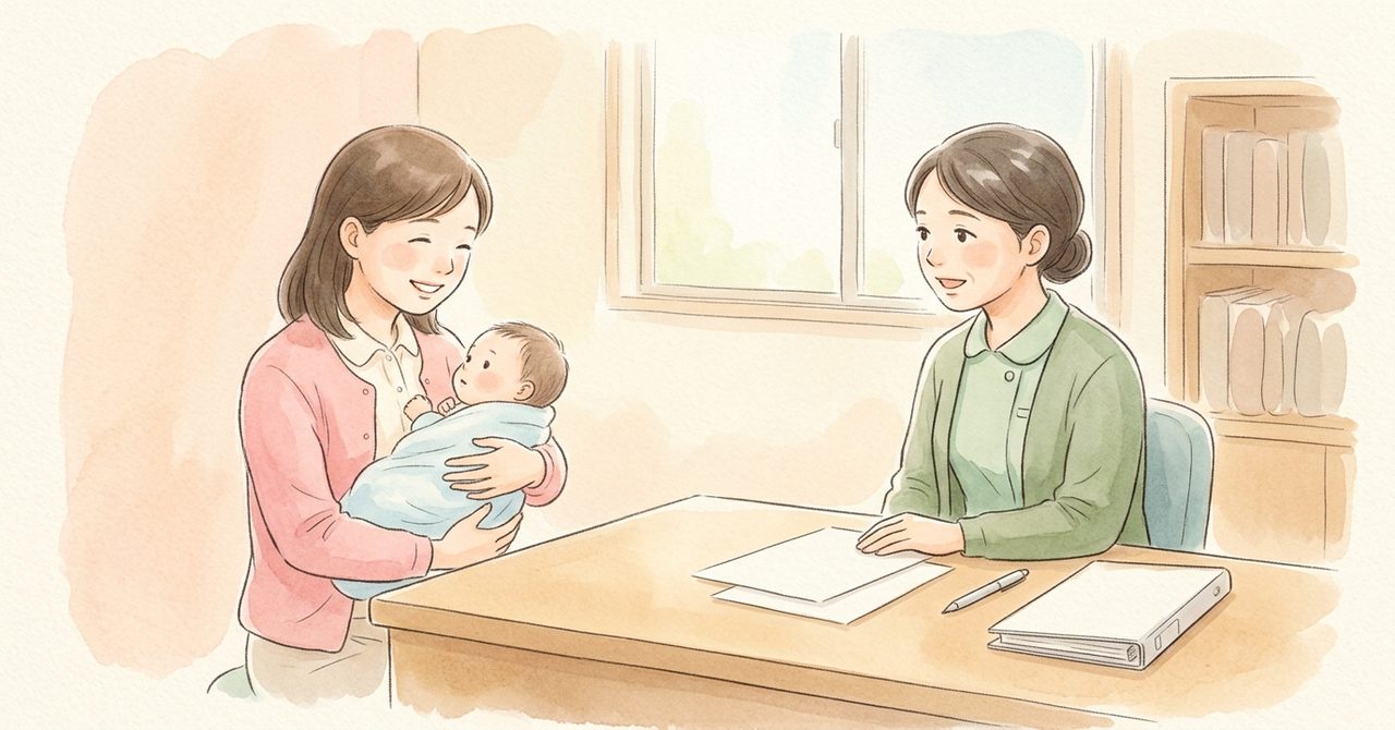 新宿区：入院治療が必要な未熟児の養育医療を、住所担当の保健センターへ申請するの絵